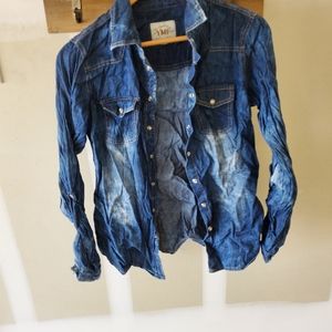 Jean button down